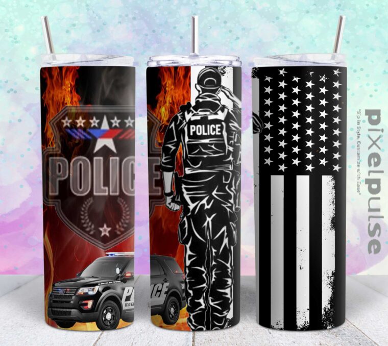 united state police 20oz tumbler design png file Tumbler Wrap | united state police Tumbler Digital File | Skinny tumbler Sublimation png