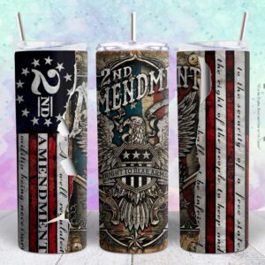 2nd Amendment 20oz tumbler design