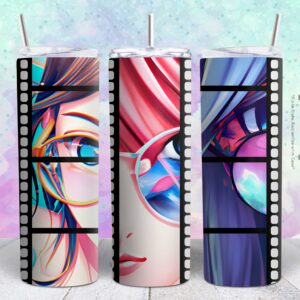 anime 20oz tumbler design png file Tumbler Wrap | anime Tumbler Digital File | Skinny tumbler Sublimation png