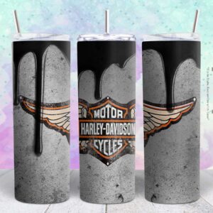 harley davidson 20oz tumbler design png file Tumbler Wrap | harley davidson Tumbler Digital File | Skinny tumbler Sublimation png