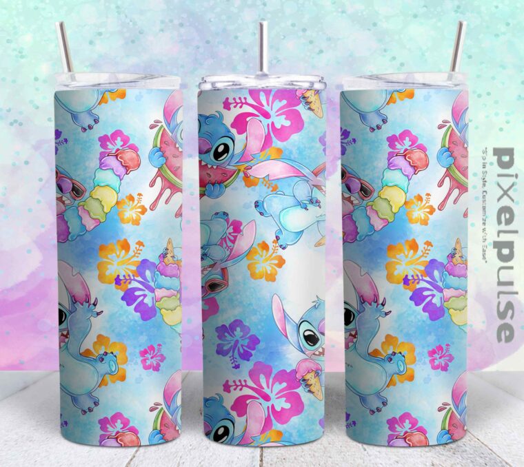 stitch 20oz png file sublimation tumbler design | stich 20oz sublimation Digital File | Sublimation png