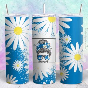 messy bun 20oz png file sublimation tumbler design | messy bun 20oz sublimation Digital File | Sublimation png