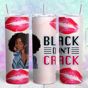 black women tumbler 20oz tumbler design png file Tumbler Wrap | inspirational black women Tumbler Digital File | Skinny tumbler Sublimation png