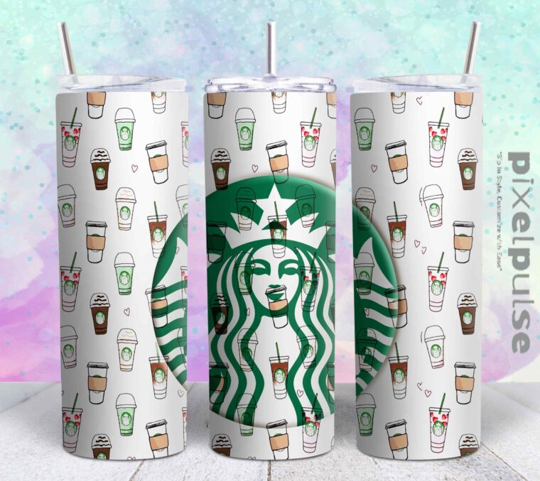 starbuck 20oz png file sublimation tumbler design | starbuck 20oz sublimation Digital File | Sublimation png