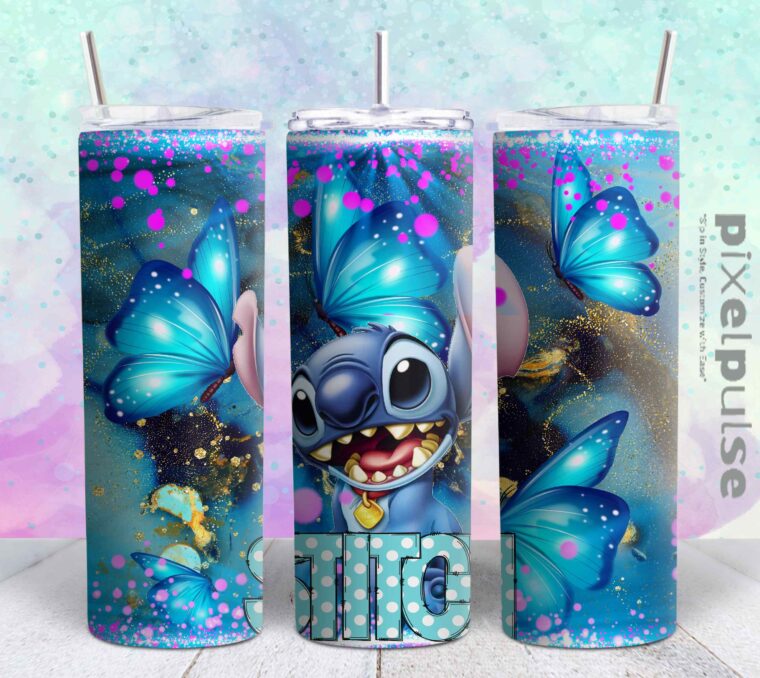 stitch 20oz png file sublimation tumbler design | stich 20oz sublimation Digital File | Sublimation png