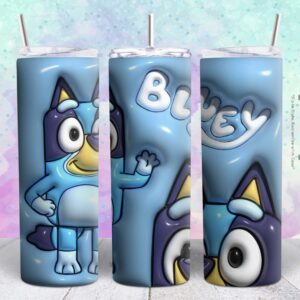 bluey 20oz tumbler design png file Tumbler Wrap | bluey Tumbler Digital File | Skinny tumbler Sublimation png