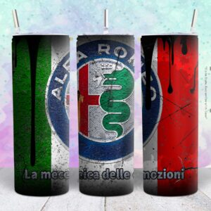 alfa romeo 20oz tumbler design png file Tumbler Wrap | alfa romeoTumbler Digital File | Skinny tumbler Sublimation png