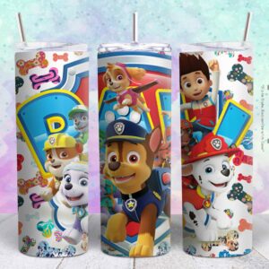 paw patrol 20oz png file sublimation tumbler design | paw patrol 20oz sublimation Digital File | Sublimation png