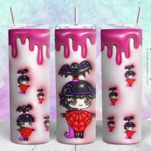 3d spooky 20oz girl