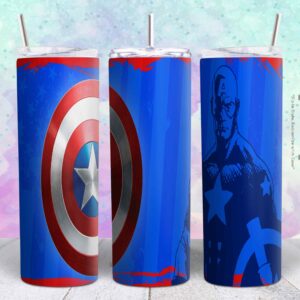 Captain America 20oz png file sublimation tumbler design | Captain America 20oz sublimation Digital File | Sublimation png