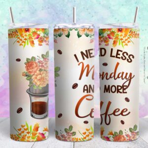 coffee tumbler 20oz tumbler design png file Tumbler Wrap | coffee Tumbler Digital File | Skinny tumbler Sublimation png