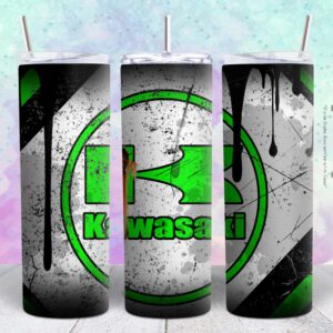 kawasaki 20oz tumbler design png file Tumbler Wrap | kawasaki Tumbler Digital File | Skinny tumbler Sublimation png