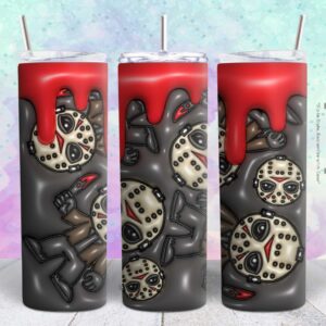 halloween stitch 3d 20oz tumbler design Tumbler Wrap | halloween stitch Tumbler Digital File | Skinny tumbler Sublimation png,