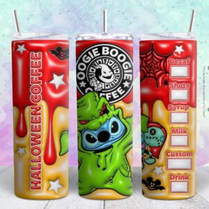 oogie boogie 3d 20oz tumbler design Tumbler Wrap | oogie boogie Tumbler Digital File | Skinny tumbler Sublimation png,